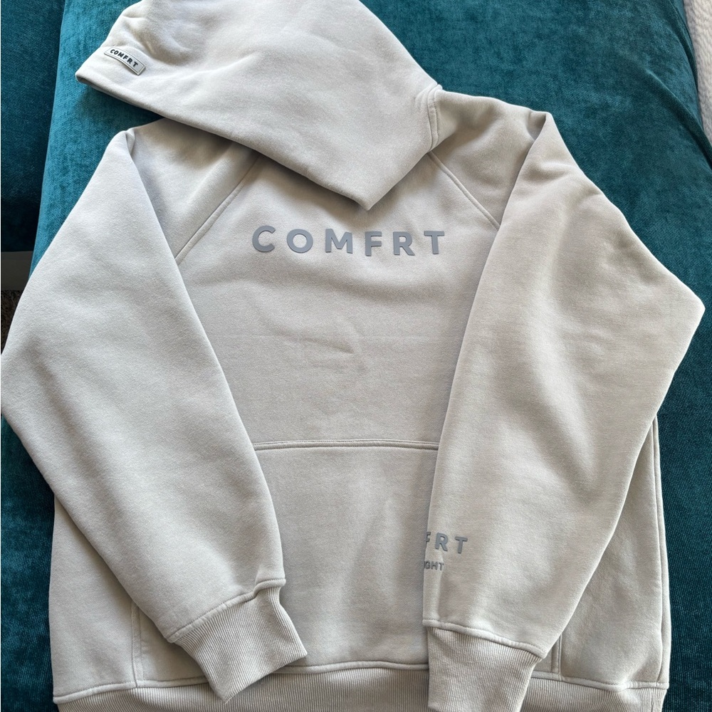 COMFRT Women's Beige Cream Hoodie Anxiety Comfort Sweatshirt